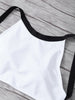 Cut Out High Neck 2 Piece Swimsuit