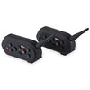Pair of EJEAS - E6 Motorcycle Bluetooth Intercom Two People Full Duplex Talking 1300M Effective Range