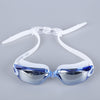 WHALE Adult Professional Swimming Water Resistant Anti Fog Silicone Goggles Eyeglasses with Box