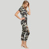 Stylish Hooded Allover Camouflage Cut Out Jumpsuit for Women