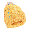 ZhenYueQi Winter Warm Mixed Color Knitted Hats Fluffy Plush Beanie Street Chic for Women