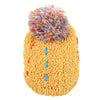 ZhenYueQi Winter Warm Mixed Color Knitted Hats Fluffy Plush Beanie Street Chic for Women