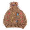 ZhenYueQi Winter Warm Mixed Color Knitted Hats Fluffy Plush Beanie Street Chic for Women