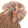 ZhenYueQi Winter Warm Mixed Color Knitted Hats Fluffy Plush Beanie Street Chic for Women
