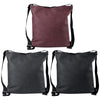 Guapabien Solid Color Magnetic Zipper PU Leather Travel Shopping School Shoulder Girl Bag