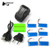 WSX - X6A 6pcs 500mAh 25C Battery with Charger for Hubsan X4 H107 H107L H107C H107D V252 JXD385