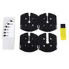 AC 250V 5W LED Stage Light Halloween Projector with 4PCS Switchable Pattern Lens