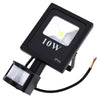 AC 85 - 265V 10W 900 - 1000LM Human Body Infrared Sensor LED Flood Light