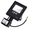 AC 85 - 265V 10W 900 - 1000LM Human Body Infrared Sensor LED Flood Light