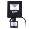 AC 85 - 265V 10W 900 - 1000LM Human Body Infrared Sensor LED Flood Light