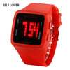 SELF LOVER HZ492 Unisex LED Digital Watch Silicone Strap Date Display Water Resistance Wristwatch