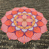 Christmas Retro Lantern Flower Shape Beach Throw