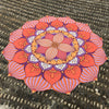 Christmas Retro Lantern Flower Shape Beach Throw