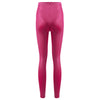 Brief Mid Waist Faux Leather Pants for Women
