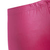 Brief Mid Waist Faux Leather Pants for Women