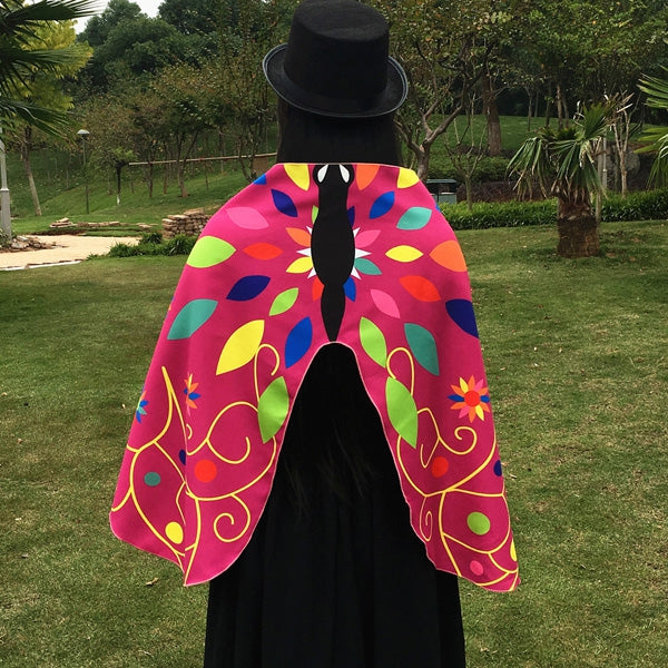 Outdoor Ethnic Colorful Butterfly Wing Scarf