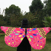 Outdoor Ethnic Colorful Butterfly Wing Scarf