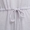 Casual Round Collar Backless Drawstring Mini Dress for Women