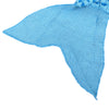 Charming Mermaid Shape Geometric Design Small Pocket Pattern Blanket