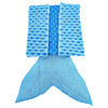 Charming Mermaid Shape Geometric Design Small Pocket Pattern Blanket