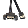 CY SA-022 1m Power eSATA Male to Female Extension Cable