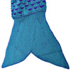 Charming Mermaid Shape Geometric Design Small Pocket Pattern Blanket