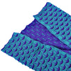 Charming Mermaid Shape Geometric Design Small Pocket Pattern Blanket