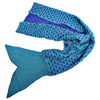 Charming Mermaid Shape Geometric Design Small Pocket Pattern Blanket