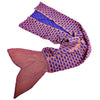 Charming Mermaid Shape Geometric Design Small Pocket Pattern Blanket