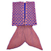 Charming Mermaid Shape Geometric Design Small Pocket Pattern Blanket