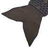 Charming Mermaid Shape Geometric Design Small Pocket Pattern Blanket