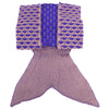 Charming Mermaid Shape Geometric Design Small Pocket Pattern Blanket