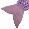 Charming Mermaid Shape Geometric Design Small Pocket Pattern Blanket