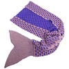Charming Mermaid Shape Geometric Design Small Pocket Pattern Blanket