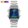 SKMEI 1220 Dual Time Display Fashion Unisex Watch with EL Backlight