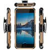 Metrans Three-piece Case Anti-knocking Anti-falling PC Shell Cover for iPhone 7