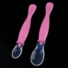 REIZBABY Comfortable 2pcs Infant Baby BPA Free Available Two Ends Soft Head Spoon