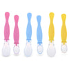 REIZBABY Comfortable 2pcs Infant Baby BPA Free Available Two Ends Soft Head Spoon