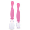 REIZBABY Comfortable 2pcs Infant Baby BPA Free Available Two Ends Soft Head Spoon