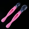 REIZBABY Comfortable 2pcs Infant Baby BPA Free Available Two Ends Soft Head Spoon