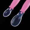 REIZBABY Comfortable 2pcs Infant Baby BPA Free Available Two Ends Soft Head Spoon