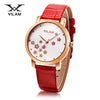 VILAM V1008L - 02 Women Quartz Watch Star Artificial Diamond Dial 3ATM Female Wristwatch