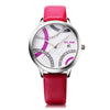 VILAM V1057L Women Quartz Watch Date Display Leather Band 3ATM Female Wristwatch