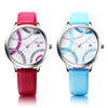 VILAM V1057L Women Quartz Watch Date Display Leather Band 3ATM Female Wristwatch