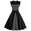 Polka Dot Semi Formal Midi Skater Dress