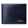 Stripe Pattern Letter Embellishment Open Horizontal Wallet for Men