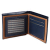 Stripe Pattern Letter Embellishment Open Horizontal Wallet for Men
