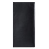 Lichee Pattern Solid Color Letter Open Soft Vertical Long Wallet for Men
