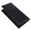 Lichee Pattern Solid Color Letter Open Soft Vertical Long Wallet for Men