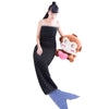 Charming Mermaid Shape Geometric Design Small Pocket Pattern Blanket